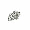 Vintage Style Rhinestone Crystal Brooch Pin For Bridal Weddings Crafts 2 3/4 Inch X 1 3/4 Inch